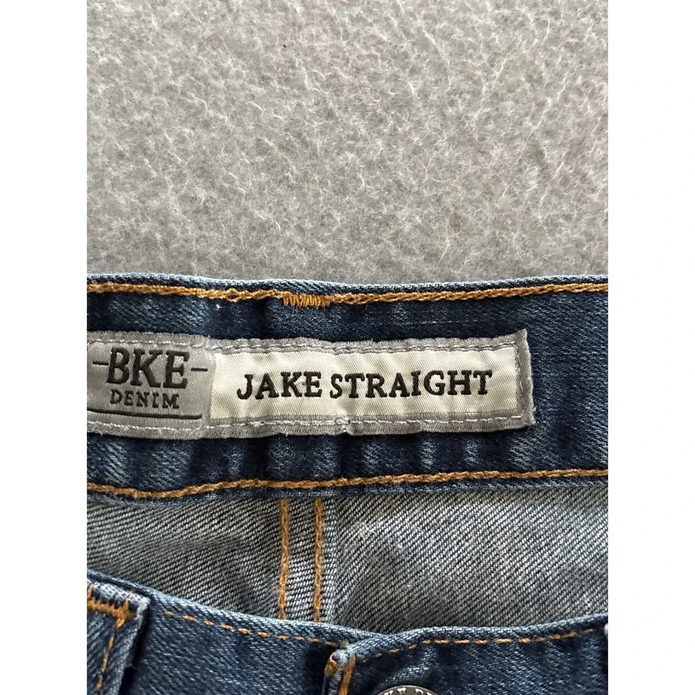 BKE Jake Straight Men's Size 31S Straight Leg Blue Medium Wash Denim Pants Jeans